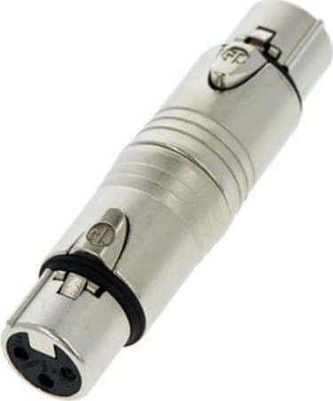 Neutrik NA3FF Μετατροπέας XLR female σε XLR female Ασημί 1τμχ