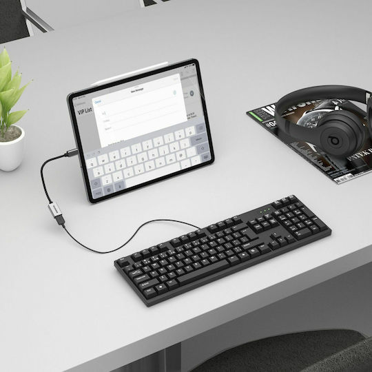 Marmitek Connect Μετατροπέας USB-C male σε USB-A female Ασημί 1τμχ