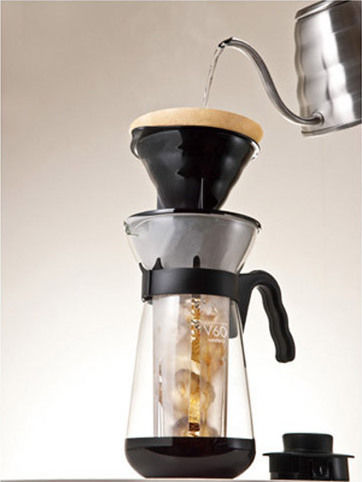 Hario V60 Glass Immersion Brewer 700ml 4 Cups Black VIC-02B