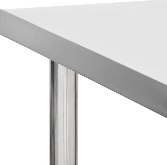 vidaXL Steel Workbench L100xD45xH85cm