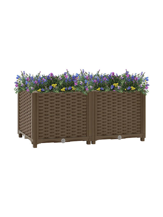 vidaXL Blumenkasten 80x38cm in Braun Farbe 316516