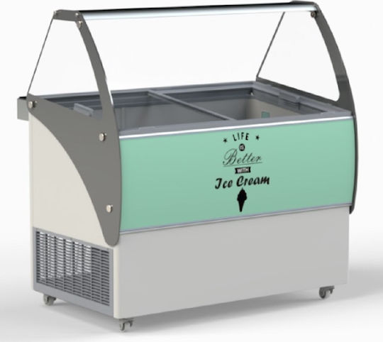 Crystal SA Elegante 46 Commercial Ice Cream Freezer H126.3xW146.1xD86.2cm