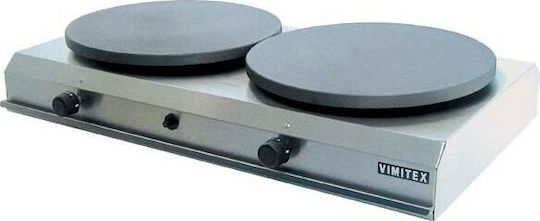 Vimitex Double Commercial LPG Crepe Maker 8kW with Ø35cm Hotplate