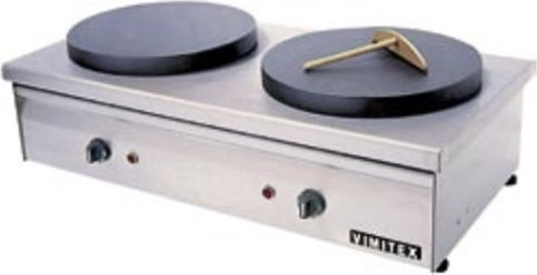 Vimitex Double Commercial LPG Crepe Maker 8kW with Ø35cm Hotplate