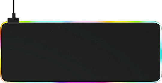 iMice GMS-WT5 Гейминг Мишка Пад XXL (800мм) с RGB Осветление чрез USB Черен