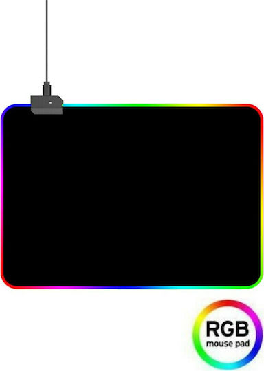 iMice GMS-WT5 Soft Gaming Mouse Pad Medium (350mm) με RGB Φωτισμό μέσω USB Μαύρο