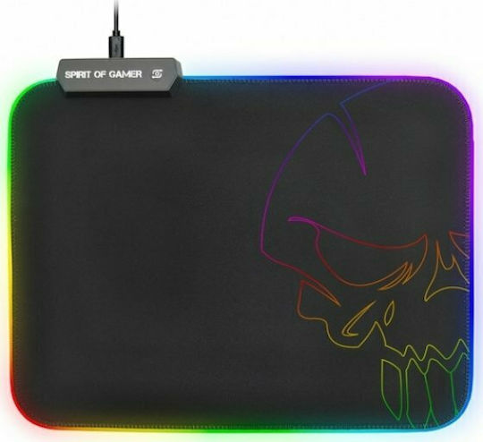 Spirit of Gamer RGB Gaming Mouse Pad (300mm) με RGB Φωτισμό Μαύρο SOG-PADMRGB