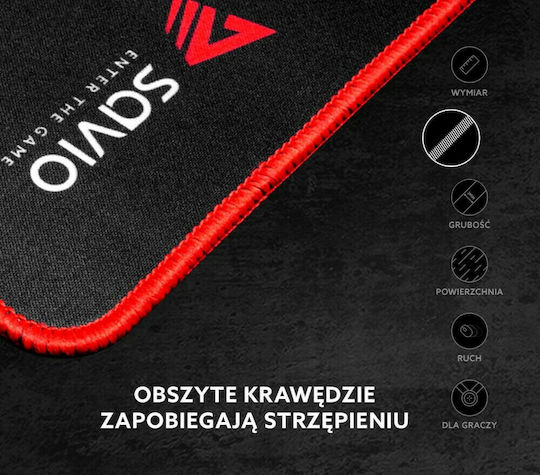 Savio Turbo Dynamic Gaming Mouse Pad XXL (900mm) Μαύρο/Κόκκινο GTDXL