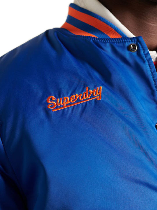 Varsity Bomber Collegejacke Jacke Blau