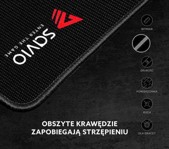 Savio Precision Control Gaming Mouse Pad XL (700mm) Black GPCL