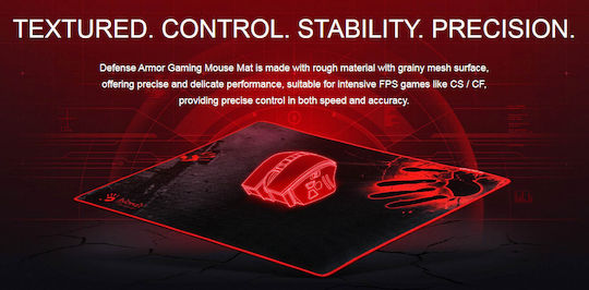 A4Tech Bloody B-080S Gaming Mouse Pad Large (430mm) Μαύρο
