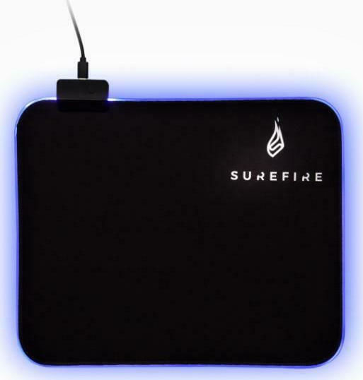 SureFire Silent Flight RGB Gaming Padel Pentru Mouse Mediu (320mm) Cu Iluminare RGB Negru 48812