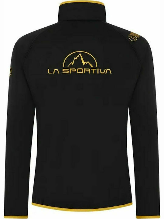 La Sportiva Men's Fleece Cardigan with Zipper Black