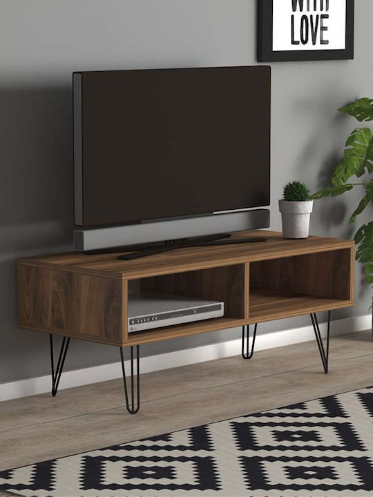 Fiona Particle Board TV Furniture Walnut L90xW30xH40cm