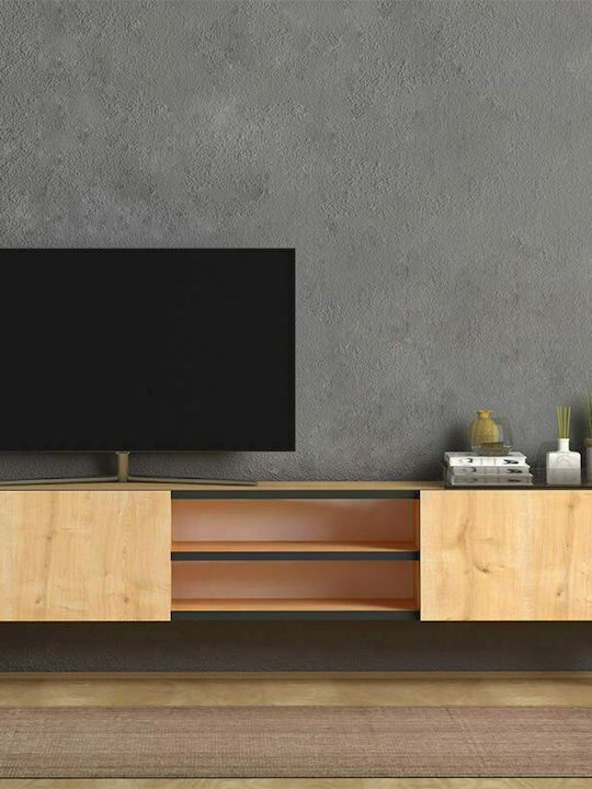 TV Stand Wooden Plane Oaks L150xW32xH46cm