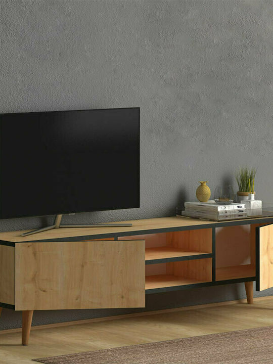 TV Stand Wooden Plane Oaks L150xW32xH46cm
