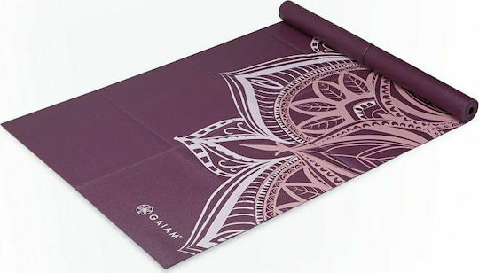 Gaiam Cranberry Point Αναδιπλούμενο Στρώμα Γυμναστικής Yoga Μωβ (173x61x0.2cm)