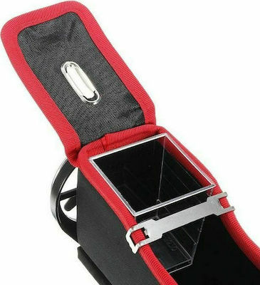 Car Coin Holder Black Cup Holder with Red Stitching