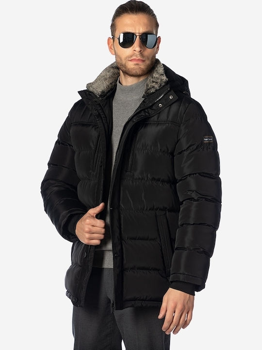 Χειμωνιάτικο Μπουφάν Puffer Μαύρο