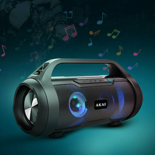 Akai Proffesional ABTS-50 Ηχείο Bluetooth 30W με Ραδιόφωνο και Διάρκεια Μπαταρίας έως 7 ώρες Μαύρο