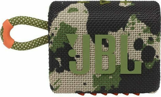 JBL Go 3 Waterproof Bluetooth Speaker 4.2W with Battery Life up to 5 hours Squad