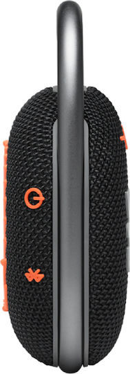 JBL Clip 4 Waterproof Bluetooth Speaker 5W with Battery Life up to 10 hours Black
