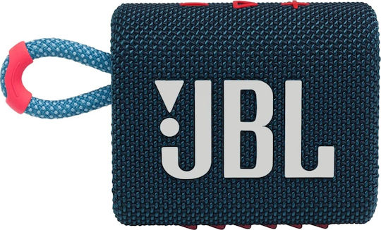 JBL Go 3 Waterproof Bluetooth Speaker 4.2W with Battery Life up to 5 hours Blue/Pink