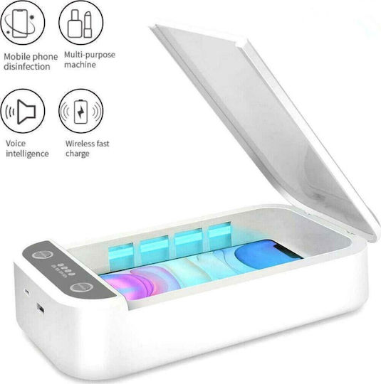 UV Sterilizer Phone Disinfection Λευκό