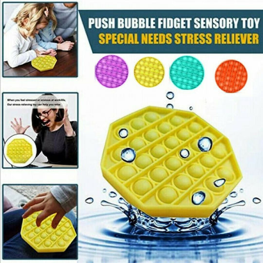 VS Anti Stress Fidget Bubble Pop Silikonring Regenbogen