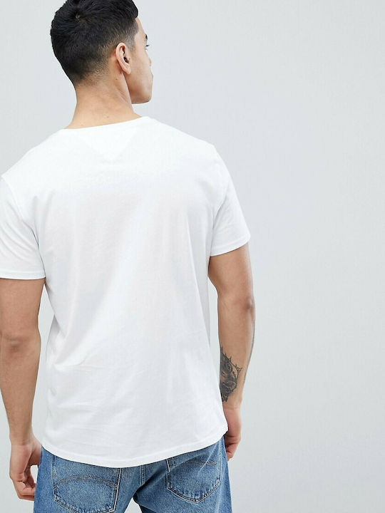 Tommy Hilfiger Ανδρικό T-shirt Κοντομάνικο Λευκό