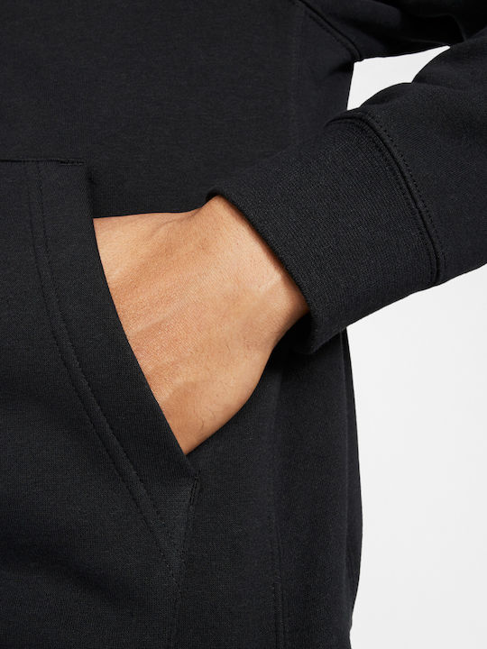 Club Cardigan with Hood Black