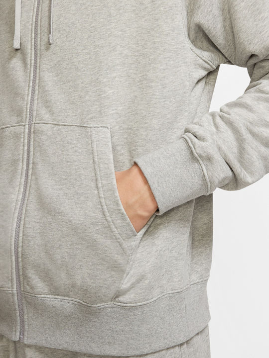 Club Hoodie Cardigan Gray
