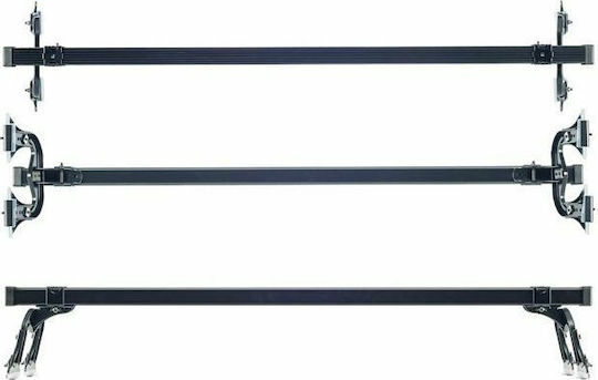 Cruz Roof Bars Steel 140cm. (with Roof Rack Legs) Silver