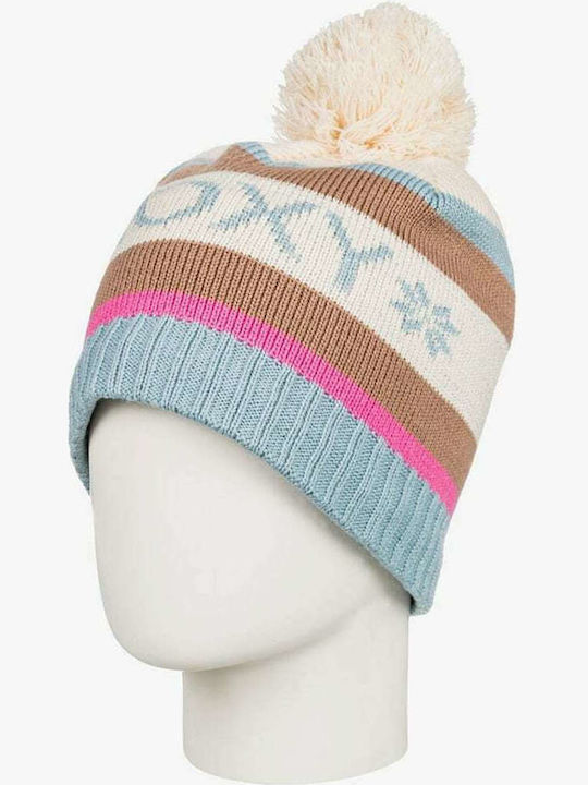 Maeley Γυναικείος Pom Pom Beanie Σκούφος σε Μπεζ χρώμα