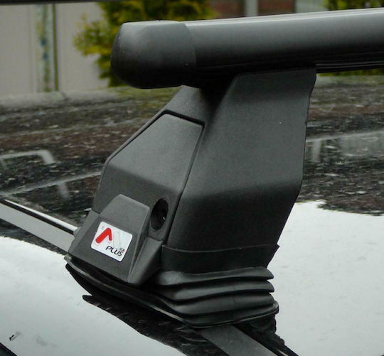 Menabo Aluminum Car Roof Bars 112cm for Mercedes-Benz A Class 5D Set with Roof Rack Legs Silver