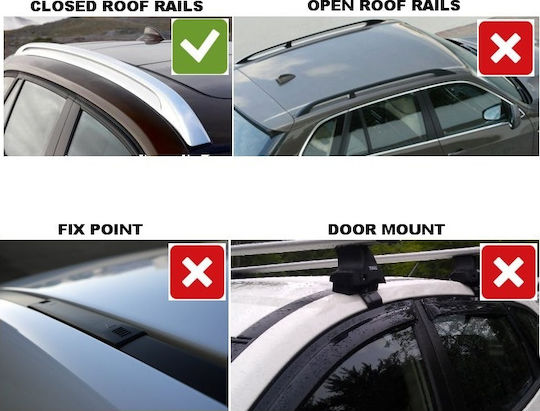Farad BS 059 für Nissan Qashqai (mit Dachträgerfüßen und Schloss) Schwarze