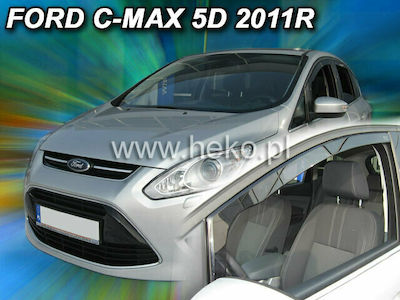 Heko Σετ Ανεμοθραύστες Μπροστινοί για Ford C-Max 5D 2011/Grand C-Max 5D 2011 2τμχ