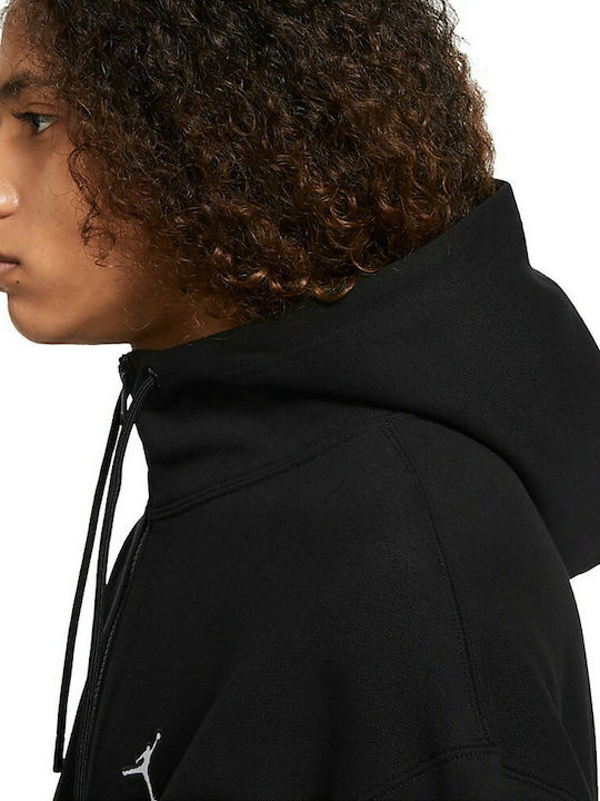 Essentials Men's Sweatshirt Jacket with Hood and Pockets Carbon Heather