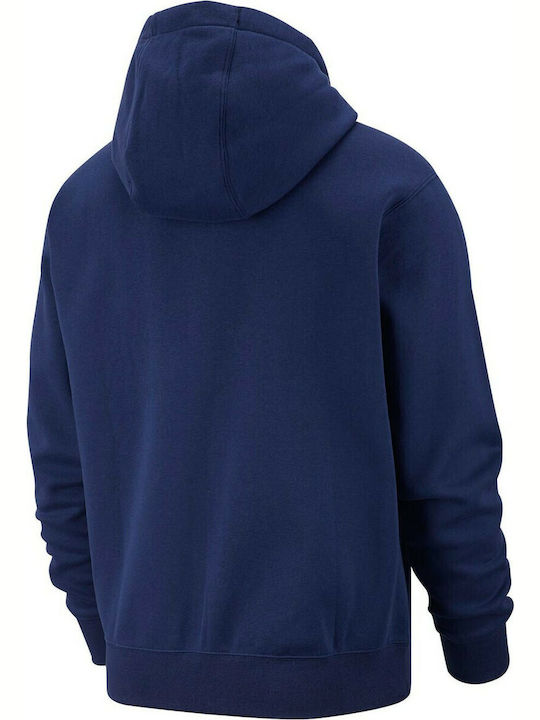 Club Cardigan with Hood Navy