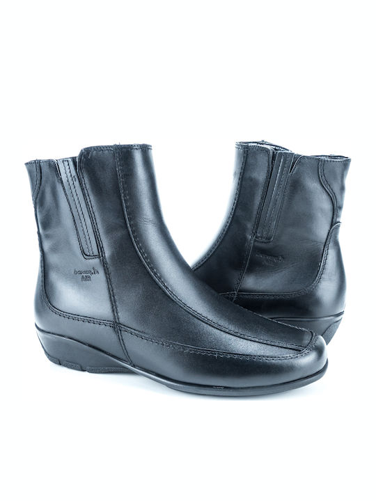 Leather Women's Ankle Boots Black