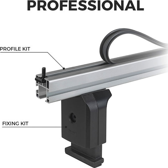 Menabo Roof Bars Aluminum (with Roof Rack Legs)