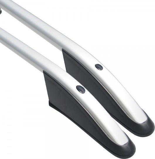 Omtec 168cm. for Cars with Factory Bars (with Roof Rack Legs) Silver