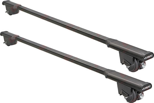 Farad Autodachträger Metallisch SM 057 Für Volkswagen Tiguan 2007+ mit Dachträgerfüßen und Schloss Schwarz SM 057 Volkswagen Tiguan 2007+