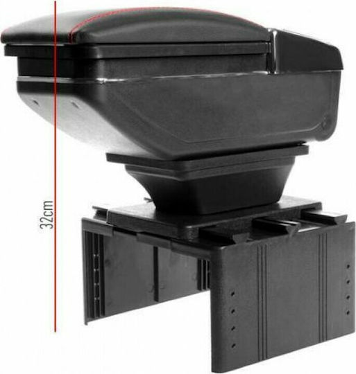 Car PU Armrest Universal Black