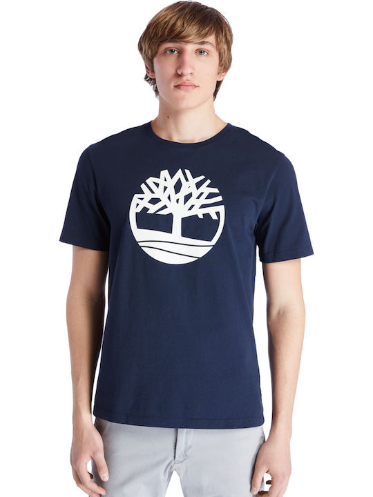 K-R Brand Tree T-shirt Navy Μπλε