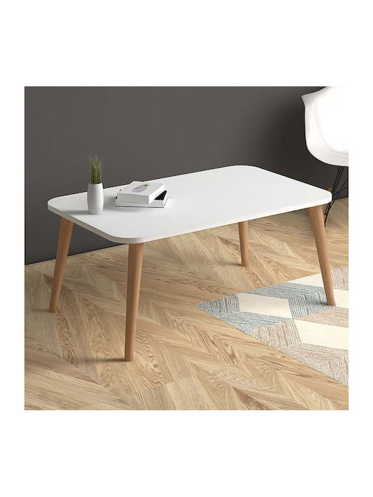 Rectangular Coffee Table Soul White L90xW55xH41cm