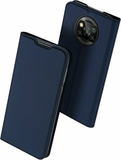Dux Ducis Skin Pro Book Synthetic Leather Blue (Poco X3 NFC / X3 Pro)