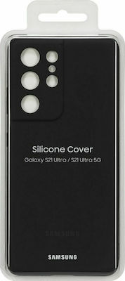 Samsung Silicone Cover Μαύρο (Galaxy S21 Ultra 5G)