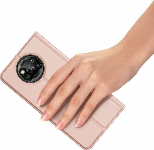 Dux Ducis Skin Pro Book Synthetic Leather Rose Gold (Poco X3 NFC / X3 Pro)