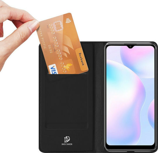 Dux Ducis Skin Pro Book Δερματίνης Μαύρο (Redmi 9A / 9AT)